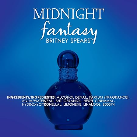 Britney Spears Midnight Fantasy EDP Spray 50ml - Alluring Nighttime Scent
