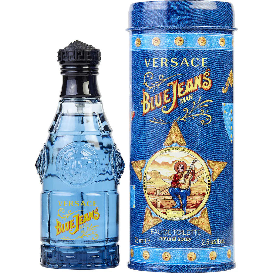 Versace Blue Jeans Eau de Toilette 75ml - Fresh Woody-Aromatic - Image 3